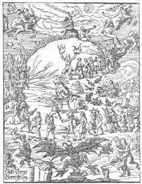 Walpurgisnacht auf dem Blocksberg, 17. Jhd.