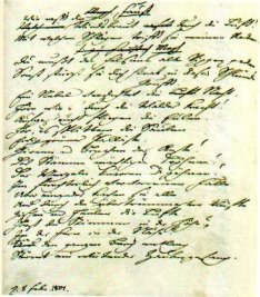 Handschrift 'Walpurgisnacht'